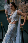 Ice Blue Mermaid Lehenga