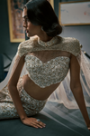 Pearl Embellished Lehenga Set