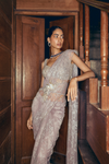Crystal Embellished Draped Saree