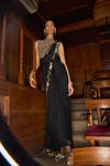 Black Gold Embellished Saree