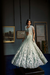 Embroidered Mint Green Anarkali Gown