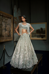 Embroidered Mint Green Anarkali Gown