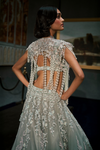 Embroidered Mint Green Anarkali Gown