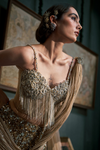 Gold Mermaid Lehenga Set