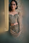 Gold Mermaid Lehenga Set