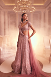 Chevron bloom lehenga