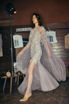 Silver Cape Gown