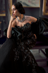 Black Embellished Ball Gown