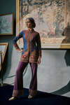 Embroidered Velvet Kurta Set