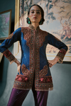 Embroidered Velvet Kurta Set