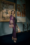 Purple Sequin Jumpsuit Set