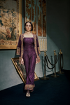 Purple Sequin Jumpsuit Set
